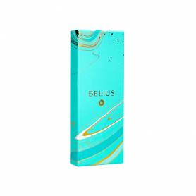 Roller belius aqua aluminio color turquesa y dorado tinta negra caja de diseño - BB275
