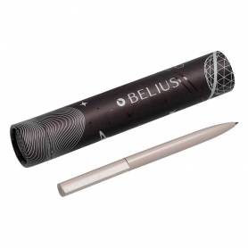 Boligrafo belius rocket b aluminio color minimalista gris tinta azul caja cilindrica - BB291