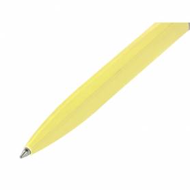 Juego boligrafo y roller belius endless summer aluminio color amarillo y plateado tinta azul caja de diseño - BB309