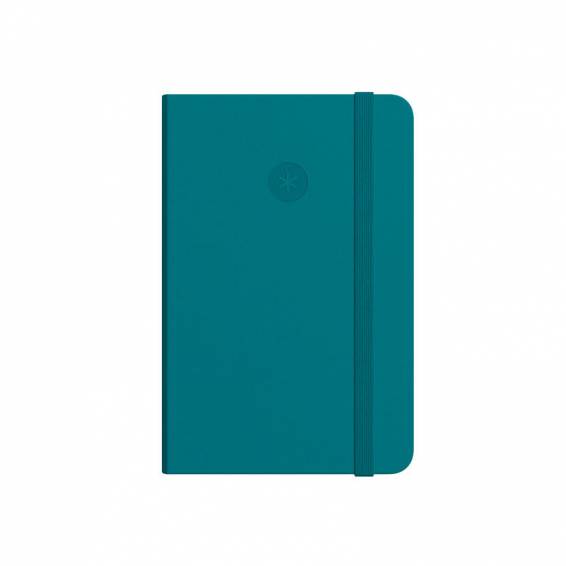 Cuaderno con gomilla antartik notes tapa dura a5 hojas rayas verde aguamarina 100 hojas 80 gr fsc - TW43