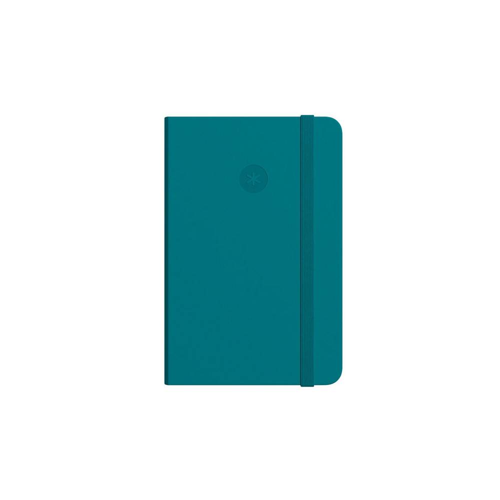 Cuaderno con gomilla antartik notes tapa dura a6 hojas rayas verde aguamarina 100 hojas 80 gr fsc - TW46