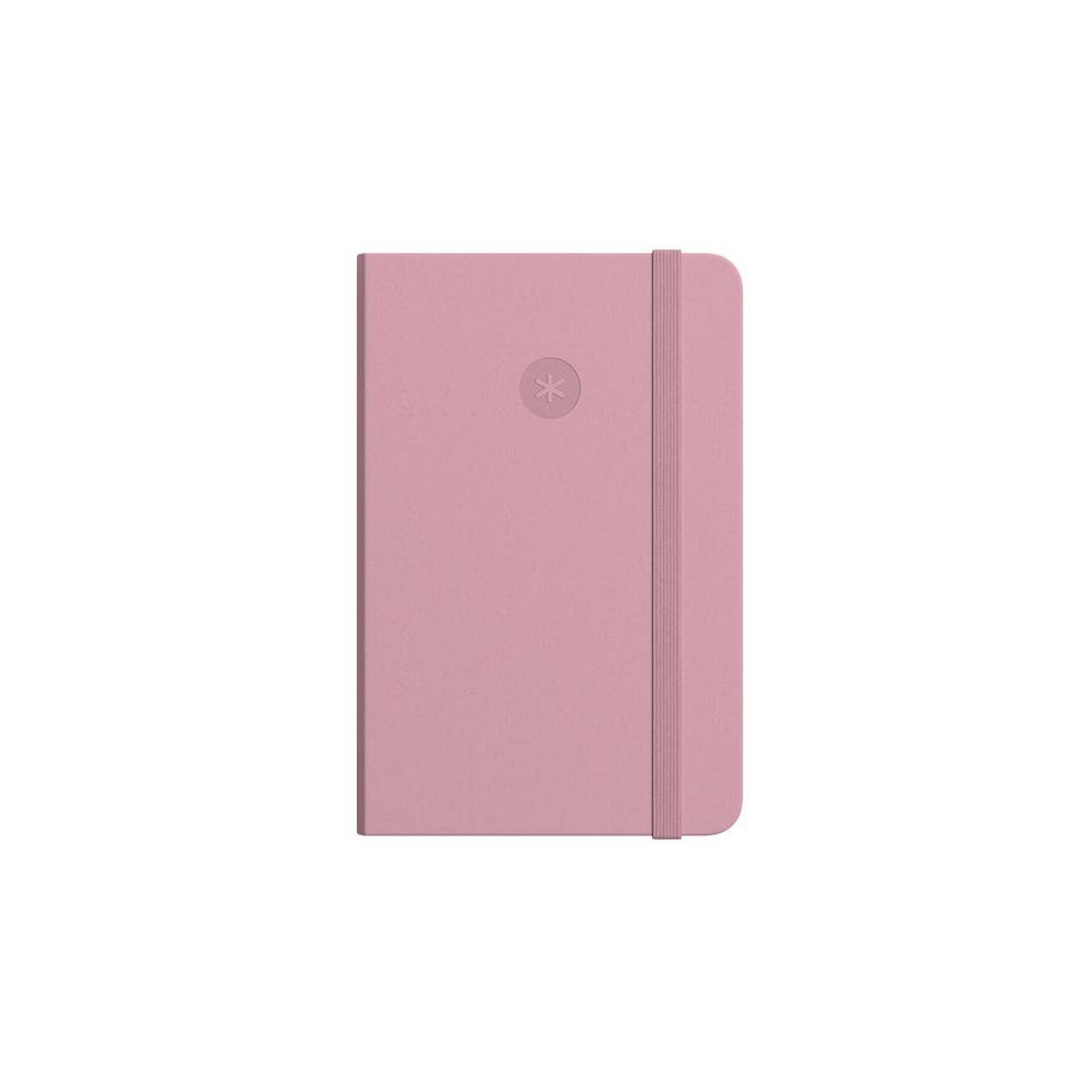 Cuaderno con gomilla antartik notes tapa dura a4 hojas lisas rosa pastel 100 hojas 80 gr fsc - TW85