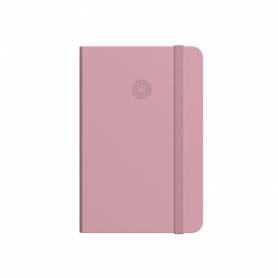 Cuaderno con gomilla antartik notes tapa dura a7 hojas lisas rosa pastel 80 hojas 80 gr fsc - TW96
