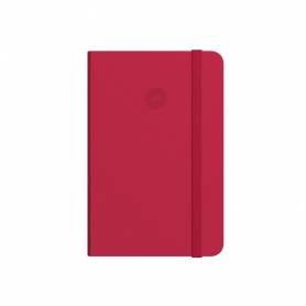 Cuaderno con gomilla antartik notes tapa blanda a5 hojas lisas rojo 80 hojas 80 gr fsc - TX60