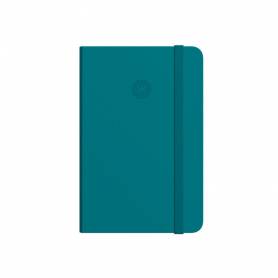 Cuaderno con gomilla antartik notes tapa blanda a5 hojas cuadricula verde aguamarina 80 hojas 80 gr fsc - TX70