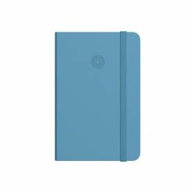 Cuaderno con gomilla antartik notes tapa blanda a6 rayas azul claro 100 hojas 80 gr fsc - TX93