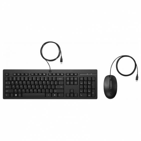 Set teclado + raton hp combo 225 usb-a longitud cable 180 cm color negro - 286J4AA