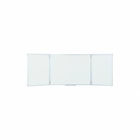 Pizarra blanca bi-office triptica eco magnetica acero lacado marco aluminio 90x60 cm - TR01020509790-999