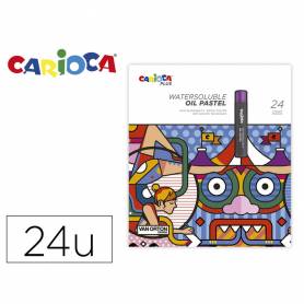 Lapices pastel carioca plus al oleo caja de 24 unidades colores surtidos - 45215