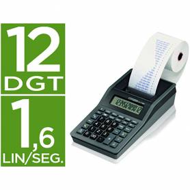 Calculadora citizen impresora pantalla papel cx-77 12 digitos negra - 