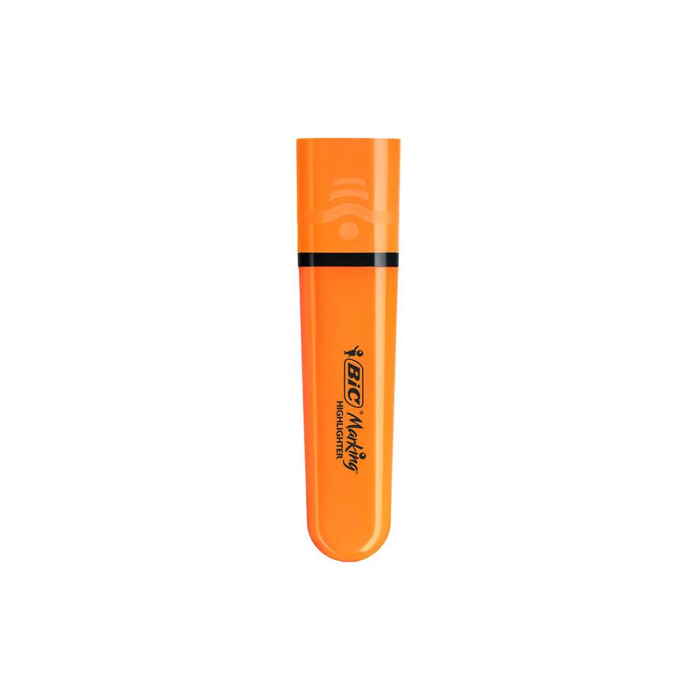 Rotulador bic flat fluorescente naranja neon caja de 12 unidades - 517961