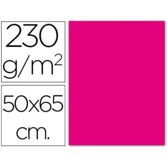 Cartulina fluorescente magenta 50x65 cm 230 gr