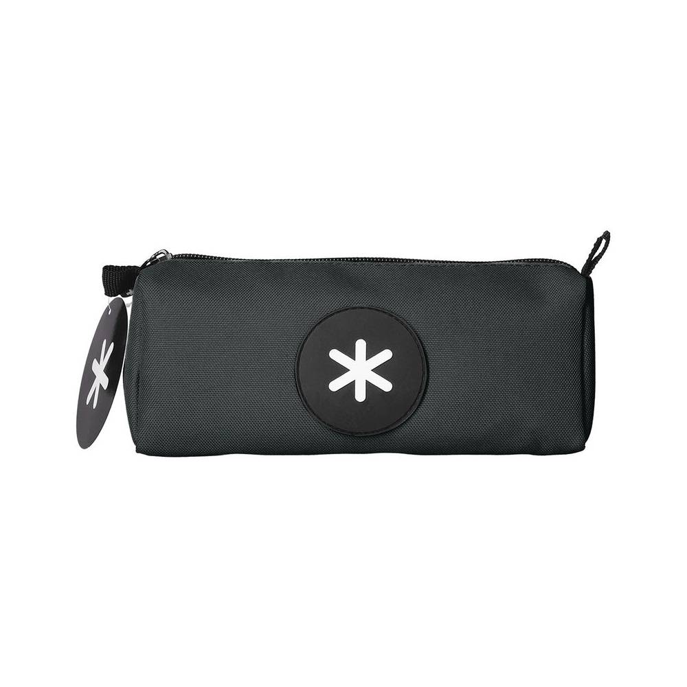 Bolso escolar portatodo antartik triangular negro 210x70x80 mm