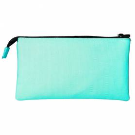 Bolso escolar portatodo antartik triple cremallera color menta 220x30x120 mm