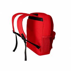 Cartera antartik mochila con asa y bolsillo frontal concremallera color rojo 320x140x430 mm