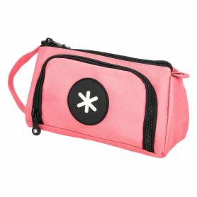 Bolso escolar portatodo antartik con bolsillo delantero desplegable color coral 110x85x200 mm