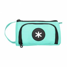 Bolso escolar portatodo antartik con bolsillo delantero desplegable color menta 110x85x200 mm