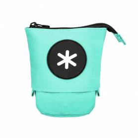 Bolso escolar portatodo antartik cubilete color menta 190x60x80 mm