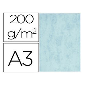 Cartulina marmoleada din a3 200 gr color azul paquete de 100 hojas