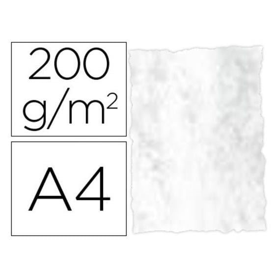 Papel pergamino din a4 troquelado 200 gr color marmoleado gris paquete de 25 hojas