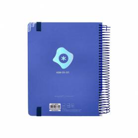 Agenda escolar antartik año 24 - 25 curso coleccion maximal blue día página a5