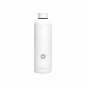 Botella portaliquidos antartik isotermica acero inoxidable libre de bpa color blanco 750 ml