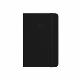 Cuaderno con gomilla antartik notes tapa dura a4 hojas rayas negro 100 hojas 80 gr fsc