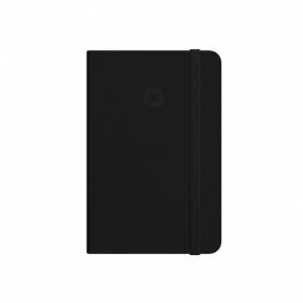 Cuaderno con gomilla antartik notes tapa dura a6 hojas lisas negro 100 hojas 80 gr fsc