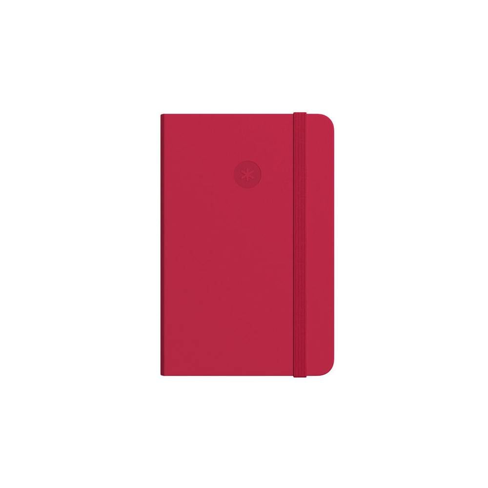 Cuaderno con gomilla antartik notes tapa dura a4 hojas lisas rojo 100 hojas 80 gr fsc