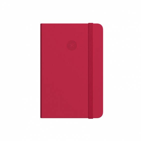 Cuaderno con gomilla antartik notes tapa dura a4 hojas lisas rojo 100 hojas 80 gr fsc