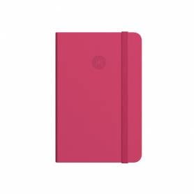 Cuaderno con gomilla antartik notes tapa dura a4 hojas cuadricula burdeos 100 hojas 80 gr fsc