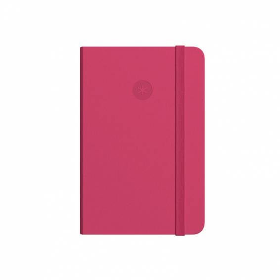 Cuaderno con gomilla antartik notes tapa dura a4 hojas cuadricula burdeos 100 hojas 80 gr fsc