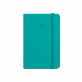 Cuaderno con gomilla antartik notes tapa dura a5 hojas lisas turquesa 100 hojas 80 gr fsc