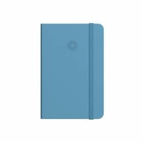 Cuaderno con gomilla antartik notes tapa dura a4 hojas lisas azul claro 100 hojas 80 gr fsc