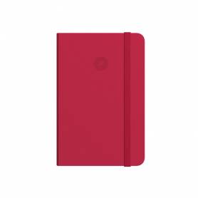 Cuaderno con gomilla antartik notes tapa blanda a5 hojas puntos rojo 80 hojas 80 gr fsc