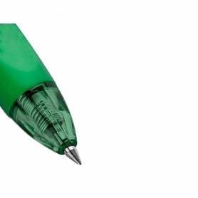 Boligrafo q-connect retractil borrable 0,7 mm color verde