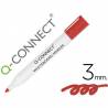 Rotulador q-connect pizarra blanca color rojo punta redonda 3.0 mm - KF26037