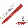 Rotulador q-connect marcador permanente rojo punta redonda 3.0 mm - KF26047