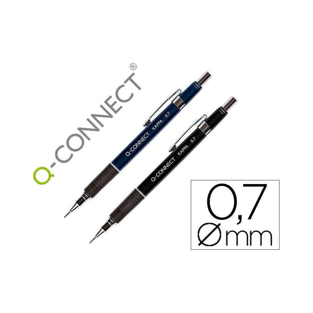 Portaminas q-connect kappa 0,7 mm sujecion de caucho