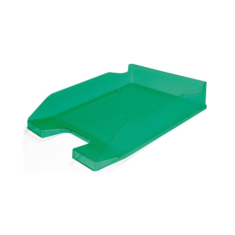 Bandeja sobremesa plastico q-connect verde transparente 240x70x340 mm