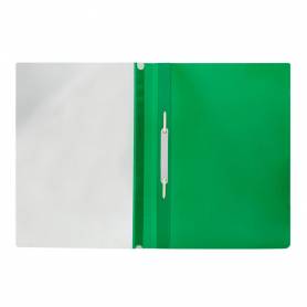 Carpeta dossier fastener plastico q-connect din a4 verde