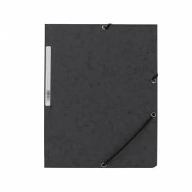 Carpeta q-connect gomas kf02169 carton simil-prespan solapas 320x243 mm negra