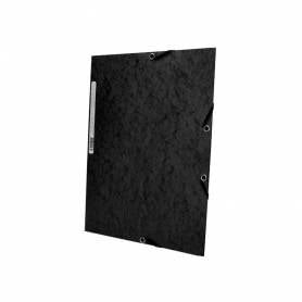 Carpeta q-connect gomas kf02169 carton simil-prespan solapas 320x243 mm negra