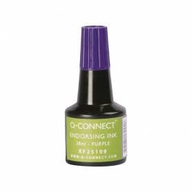 Tinta tampon q-connect violeta bote 28 ml