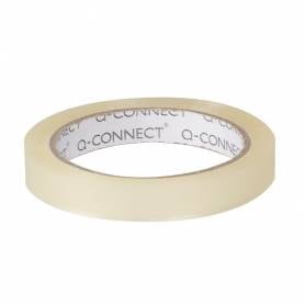 Cinta adhesiva q-connect transparente 66 mt x 12 mm encelofanada