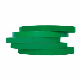 Cinta adhesiva q-connect 66m x 9mm verde para cerrar bolsas