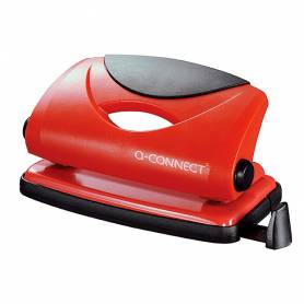 Taladrador q-connect kf02154 rojo abertura 1 mm capacidad 10 hojas