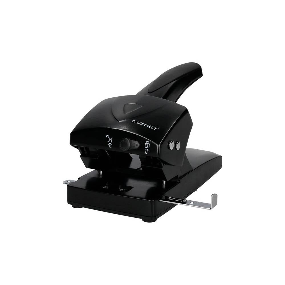 Taladrador q-connect kf01237 negro abertura 6,5 mm capacidad 65 hojas