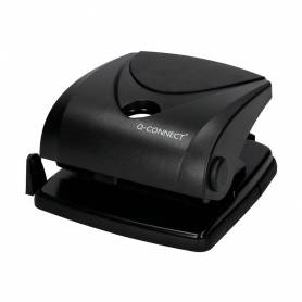 Taladrador q-connect kf01235 negro abertura 2,7 mm capacidad 27 hojas