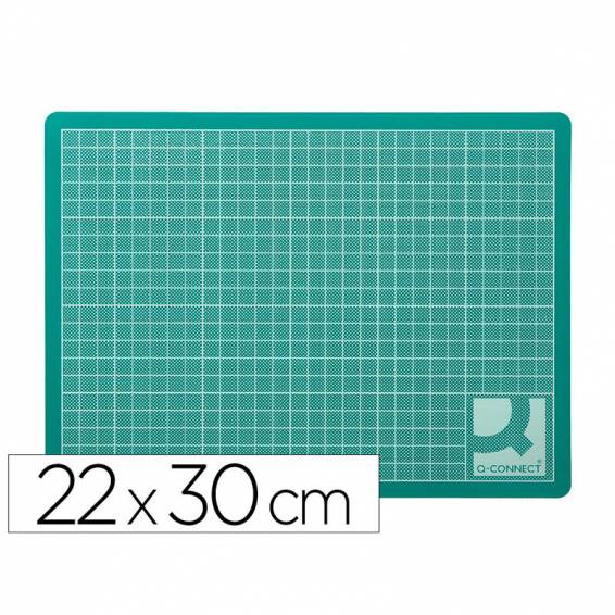 Plancha para corte q-connect din a4 3 mm grosor color verde